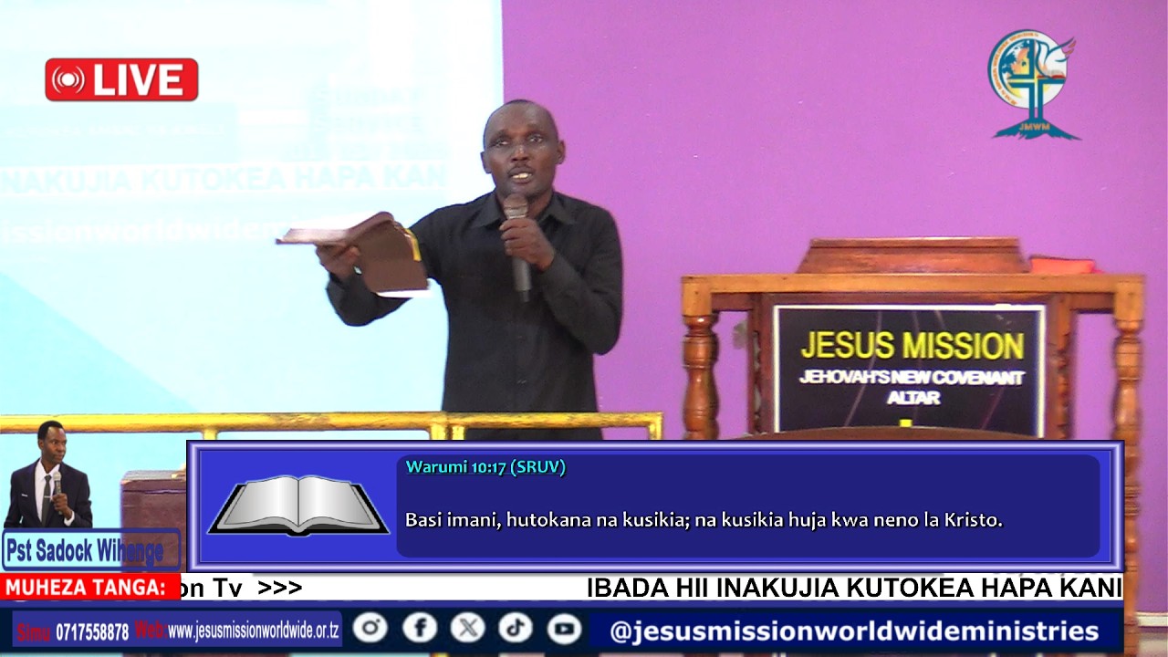🔴#LIVE: SUNDAY SERVICE | 01/03/2026 | JESUS MISSION WORLDWIDE..