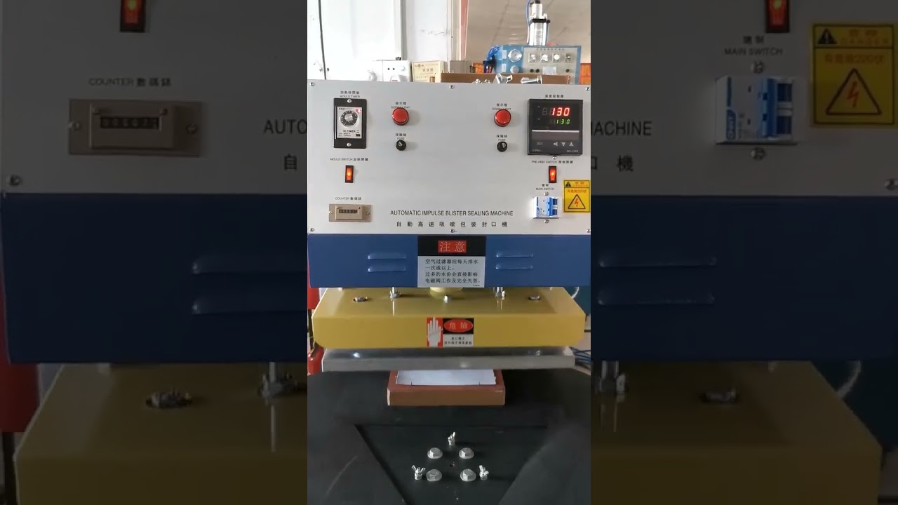 Upper heat type manual blister sealing machine for tools packaging