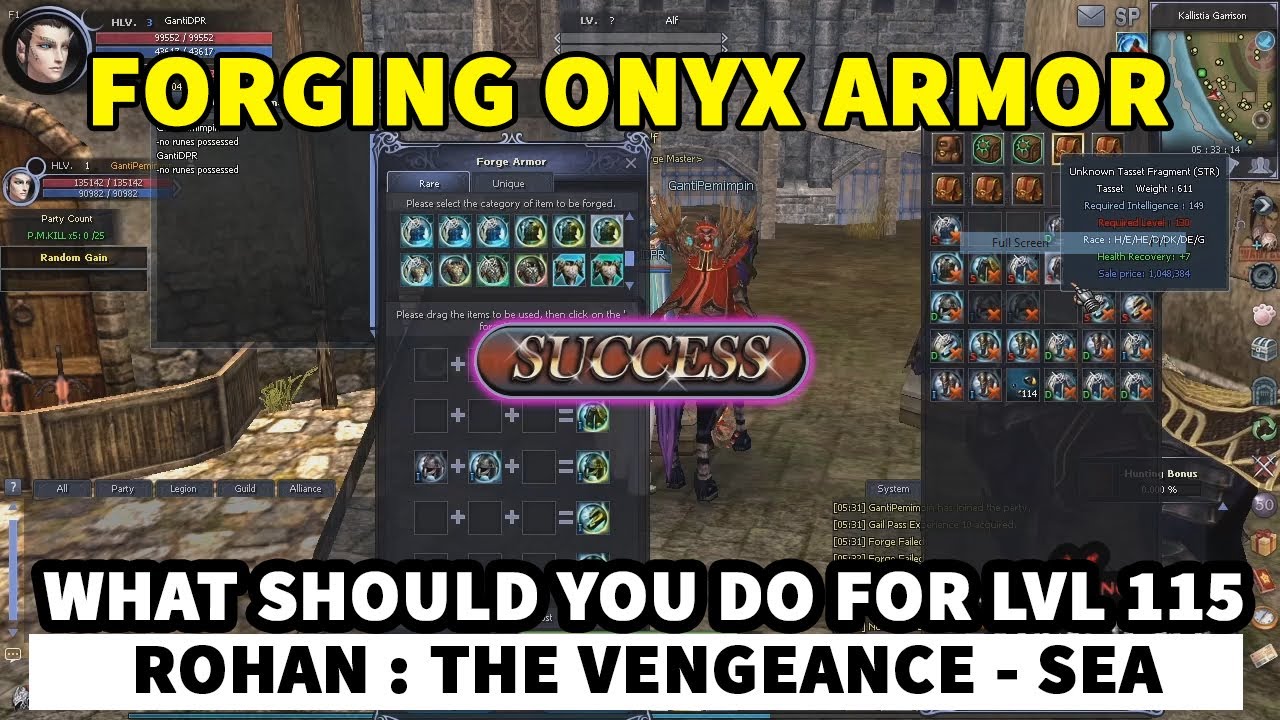FORGING ONYX ARMOR - ROHAN : THE VENGEANCE-SEA