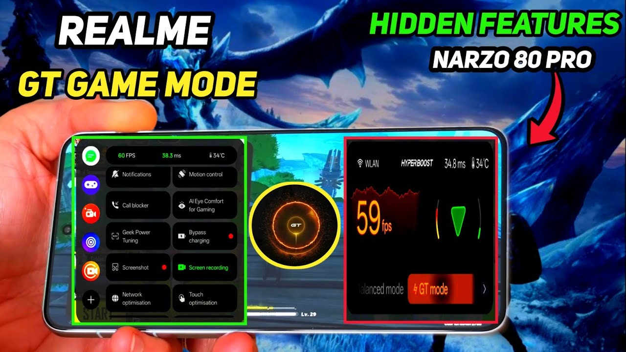 Realme Gt Mode HIDDEN FEATURES