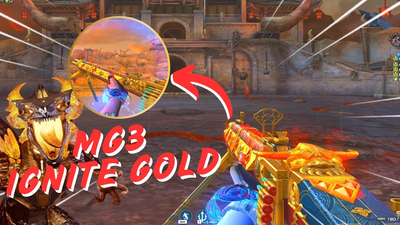 MG3-Ignite Gold Gameplay in Evil Den Map (ZA Mode) - CrossFire PH