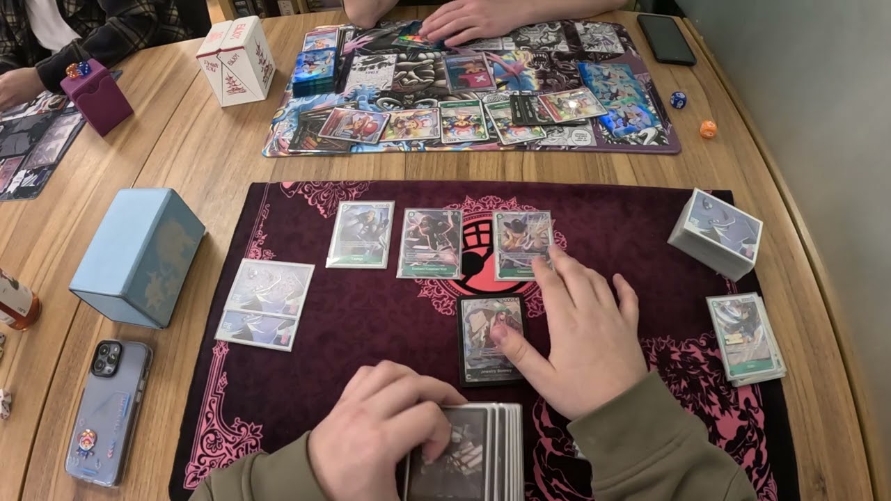 ( OP10) Green Jewlery Bonney vs Red Green Chopper Highlander Games Locals Round 2! OPTCG POV