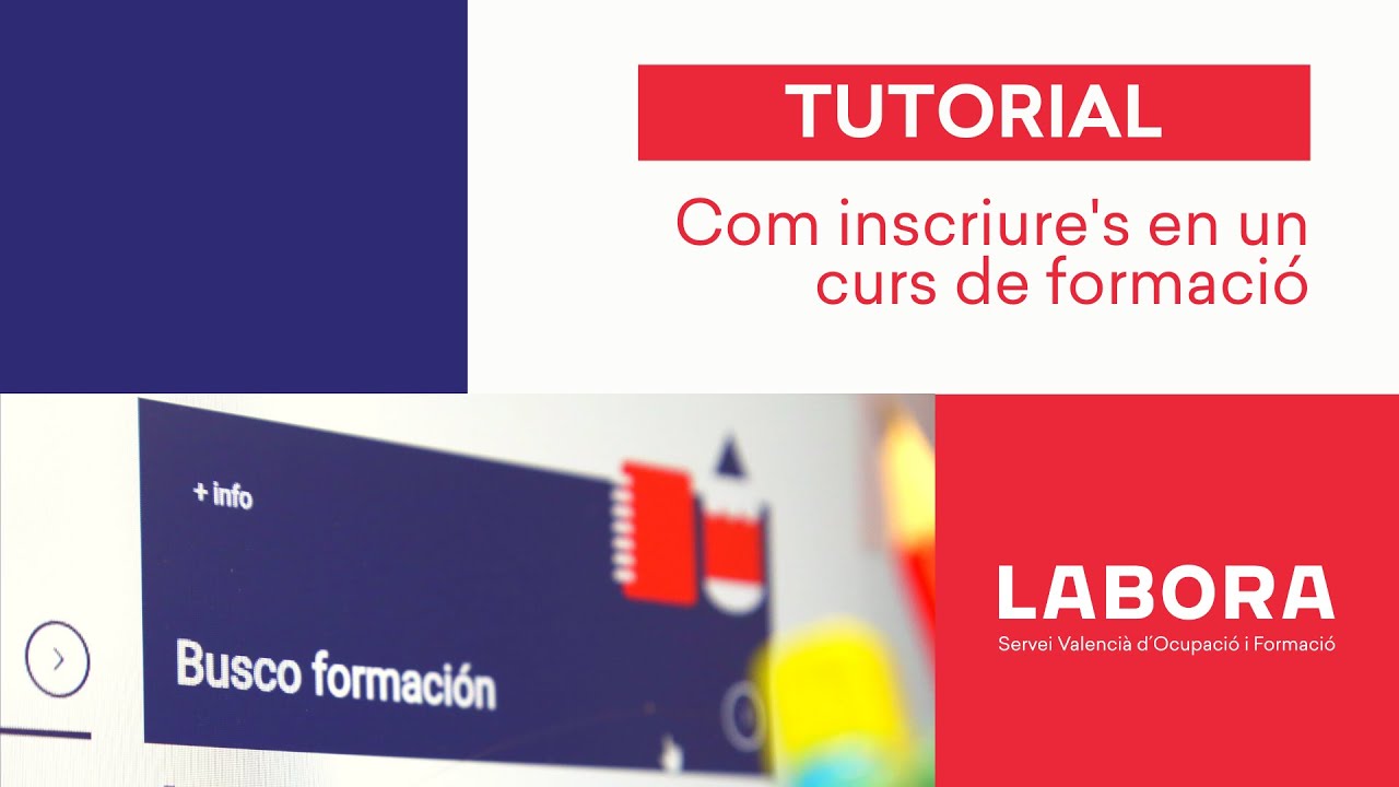 Com M'INSCRIC en un CURS DE FORMACIÓ de Labora? | Tutorial | LABORA