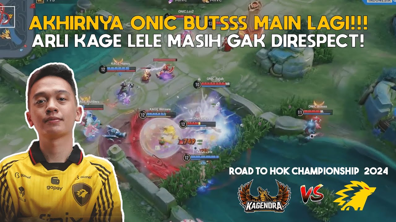 Arc Augran ONIC Butsss! Kagendra Ketar-Ketir! - Kagendra Vs Onic - HOK Championship 2024 ID Game 1