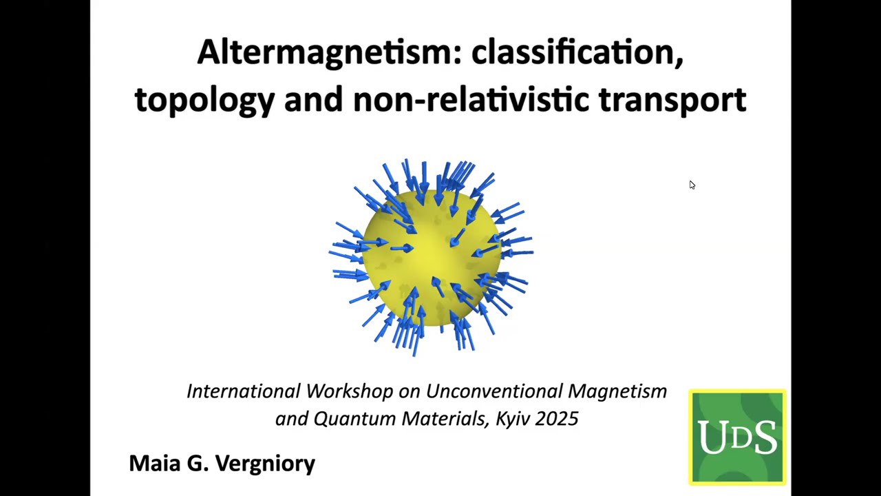 Maia Vergniory: Noncollinear Altermagnets