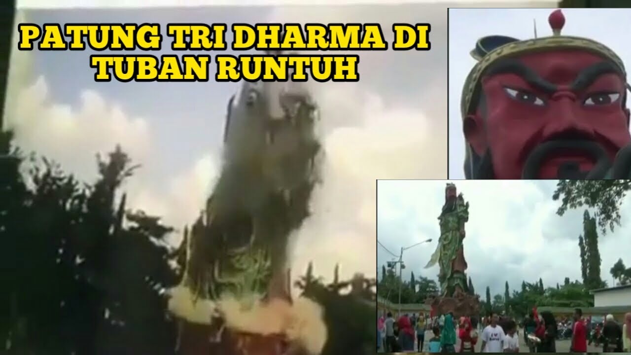 PATUNG TRI DHARMA KWAN SING BIO TUBAN RUNTUH