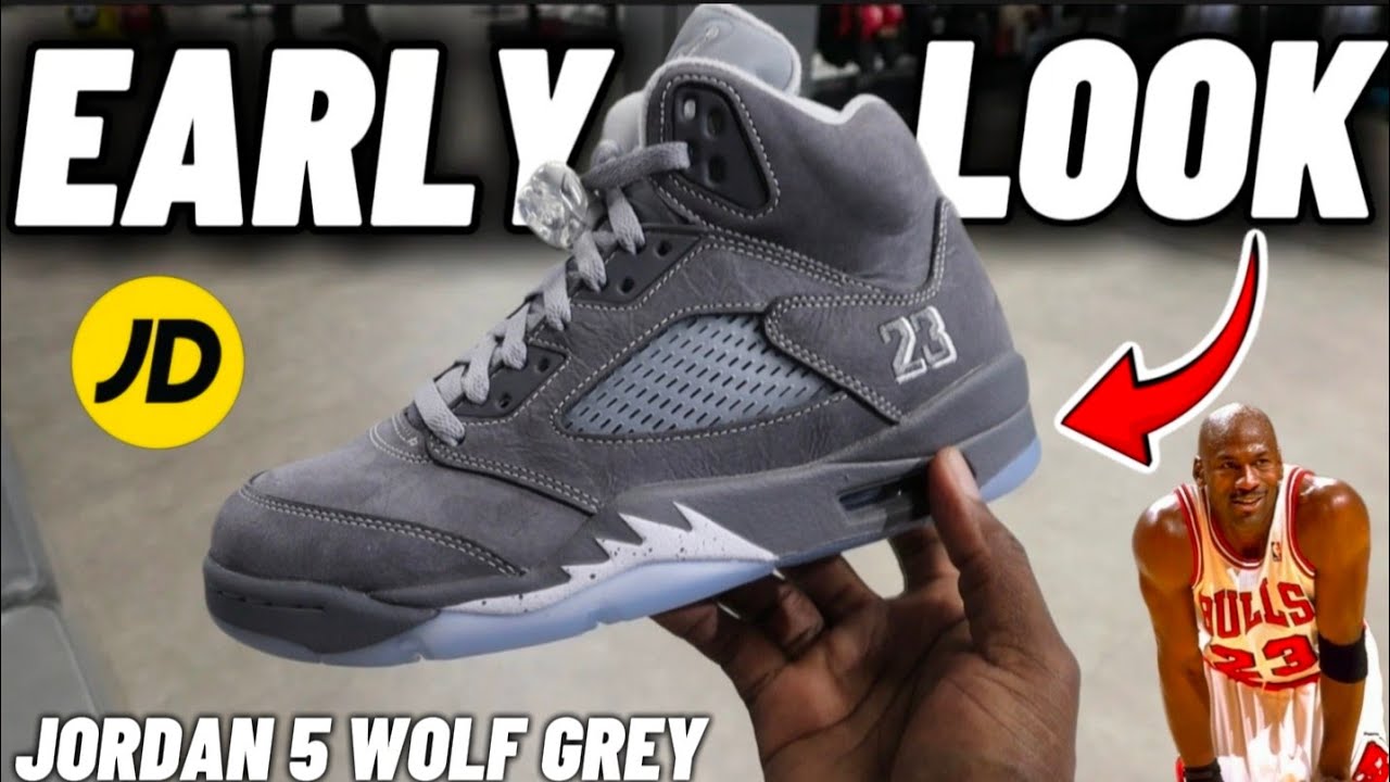 Nike Air Jordan  5 “WOLF GREY” Review & Unboxing! 🔥 Early Look👀