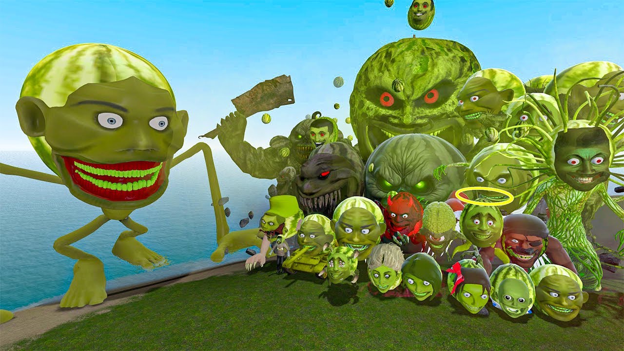 ALL NEW ITALIAN AI BRAINROT MEMES VS LIN GANG MELON TAPES MONTERS! - Garry's Mod