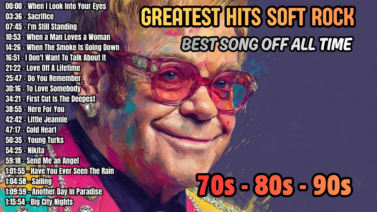 Rod Stewart, Phil Collins, Elton John, Air Supply, Bee Gees | Soft Rock Love Songs 70s 80s 90s