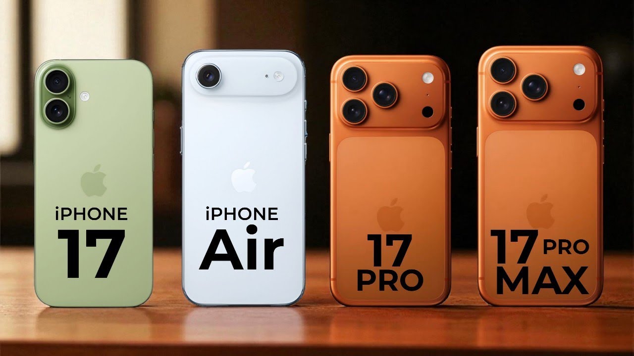 iPhone 17 Vs iPhone Air 5G Vs iPhone 17 Pro 5G Vs iPhone 17 Pro Max 5G
