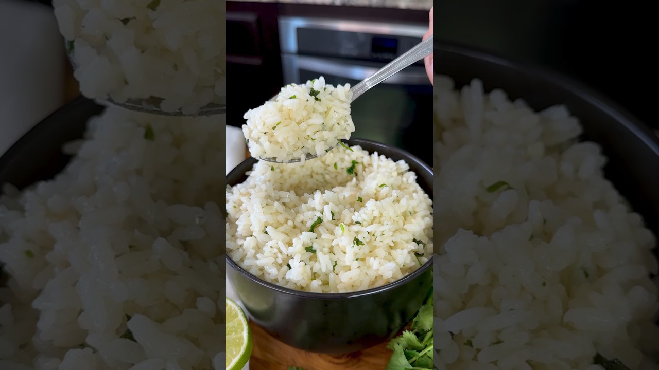 How to make the Perfect Cilantro Lime Rice Easy Recipe #shorts