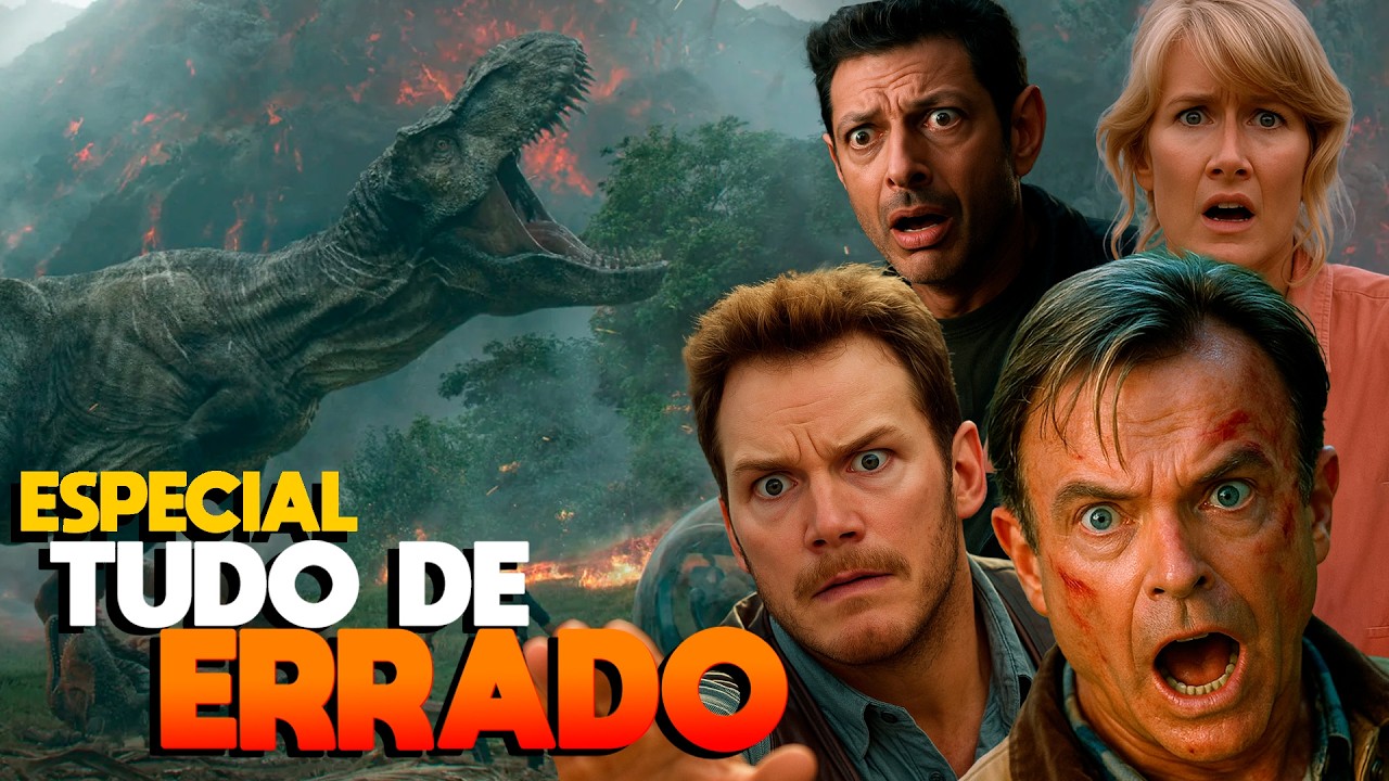 ESPECIAL TUDO de ERRADO com a FRANQUIA PARQUE DOS DINOSSAUROS
