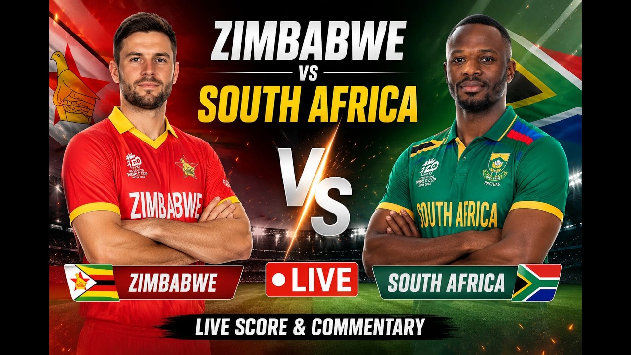 South Africa Vs Zimbabwe 4th T20 Match | Live Score Analysis & Discussion | SA vs ZIM T20 Cricket