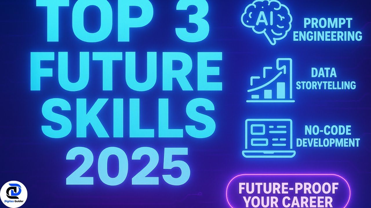 Top 3 Future-Proof Skills for 2025 🚀 | AI Prompting, Data Storytelling & No-Code Development