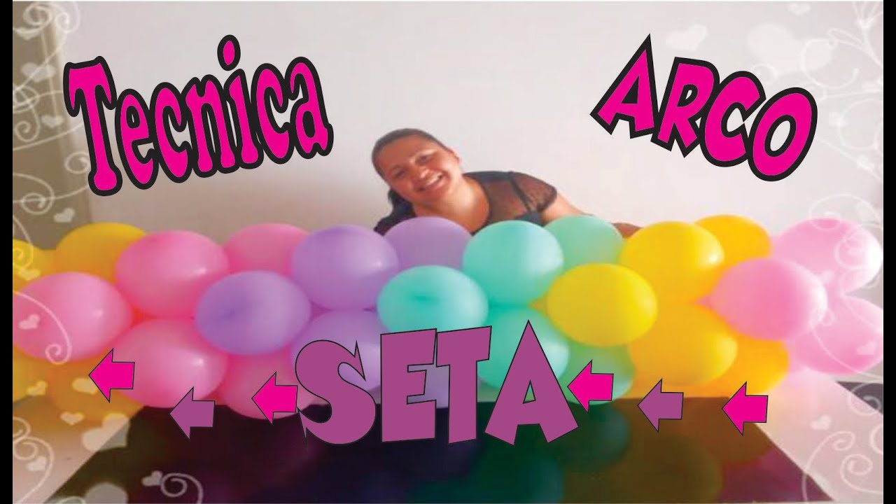 Como fazer Arco de Balões(Seta)