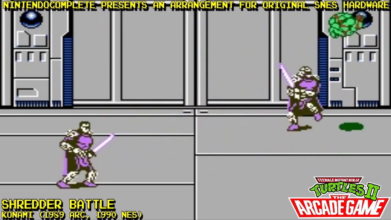 ♫SHREDDER BATTLE (TMNT Arcade) SNES Arrangement - NintendoComplete