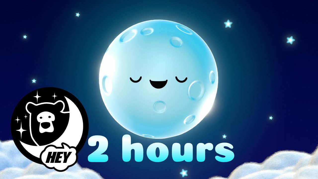 Hey Bear Sensory - Lullaby Dreamscape with Mindful Moon - 2hrs - Get to Sleep