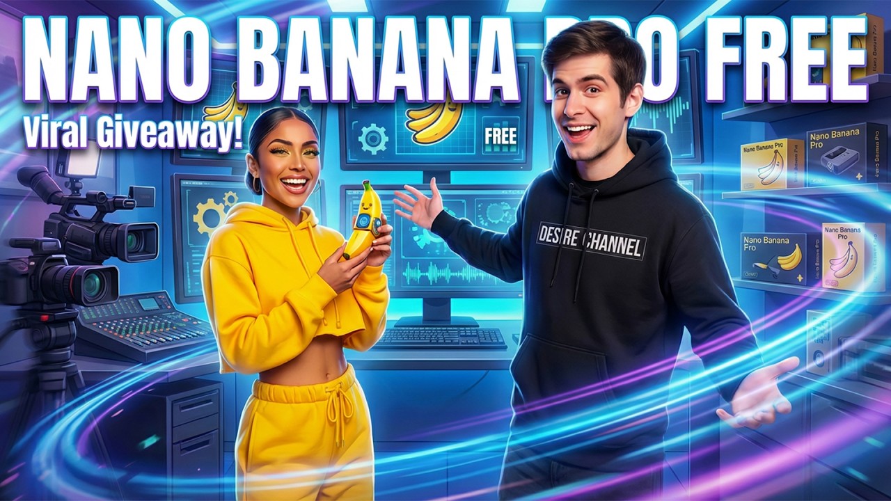 Nano Banana Pro БЕСПЛАТНО! 🍌 Неограниченный генератор изображений на базе ИИ (лучше, чем Midjourn...