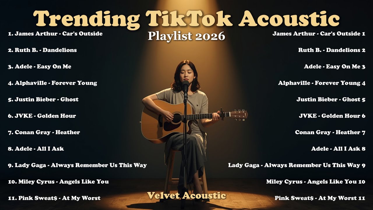 Trending TikTok Acoustic Songs 2026 💗🎧 | English Love Playlist | Heather, Car's Outside