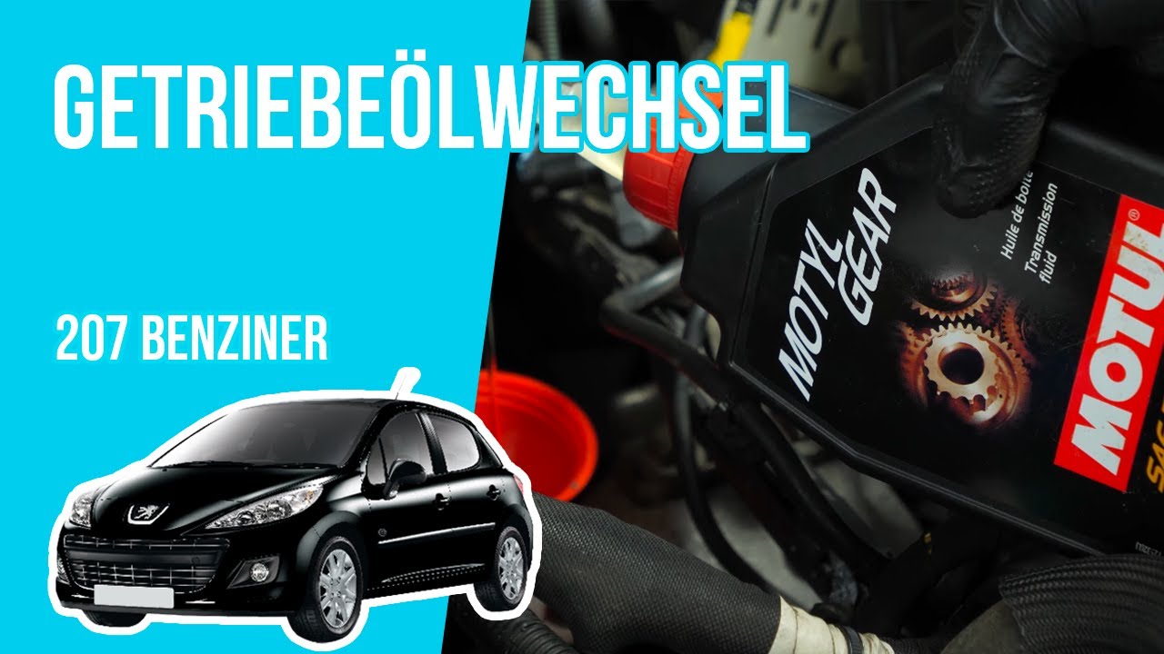 Wie Peugeot 207 1.4 8V Getriebeöl wechseln 🛢