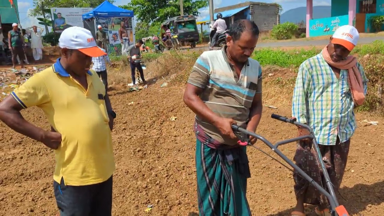 Small power weeder Husqvarna tf120p #kheti #odishafarming #dhenkanal #dhenkanalnews #stihl
