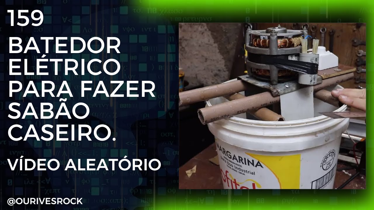 159-Batedor elétrico para fazer sabão caseiro