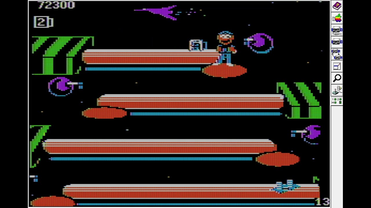Tapper (Apple II) Arcade Mode Score - 126100