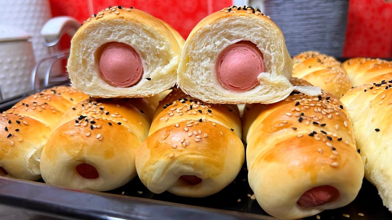Сосиски в Тесте Простой Рецепт/ Yumshoqqina Sosiskali Bulochkalar! Мягкие и Очень вкусные