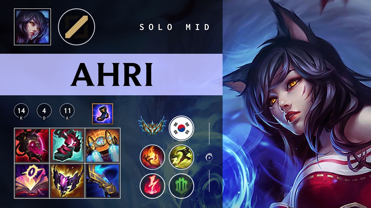 Ahri Mid vs Qiyana - KR Challenger Patch 26.05