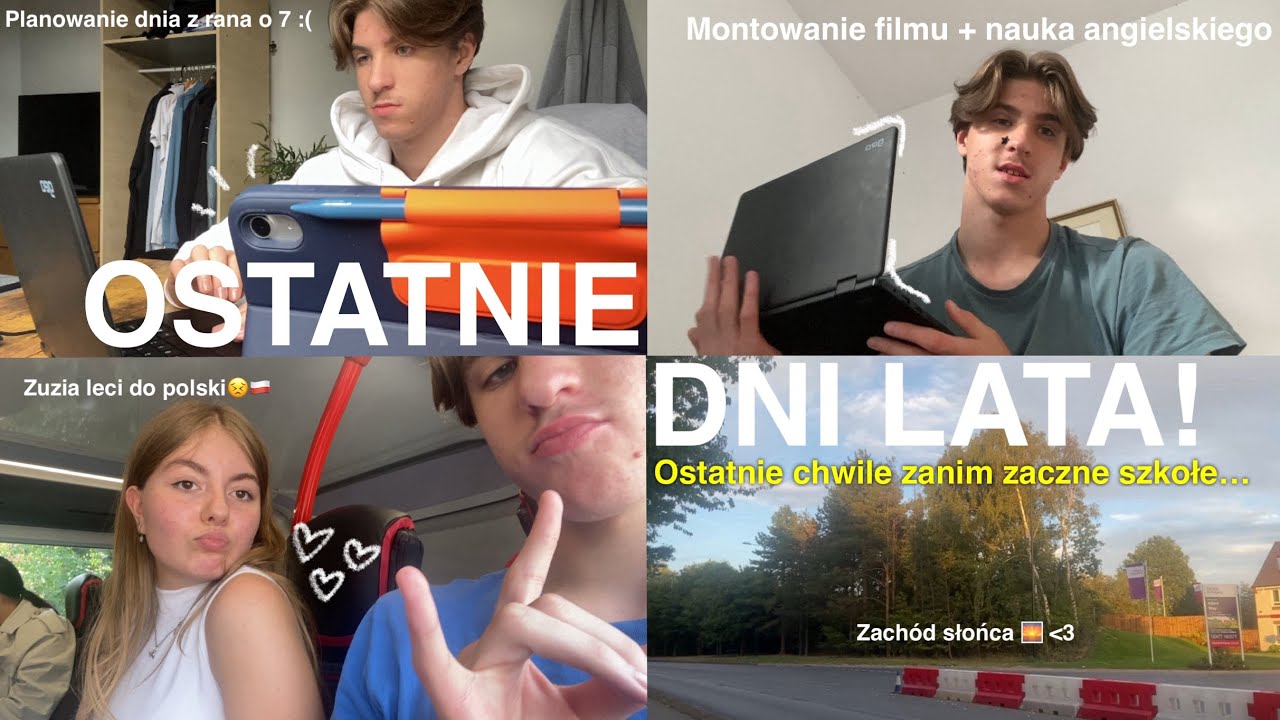 OSTATNIE DNI LATA: Produktywne dni, wczesne poranki, wyjazd Zuzi do polski😔🇵🇱 | Dawid Zozolek