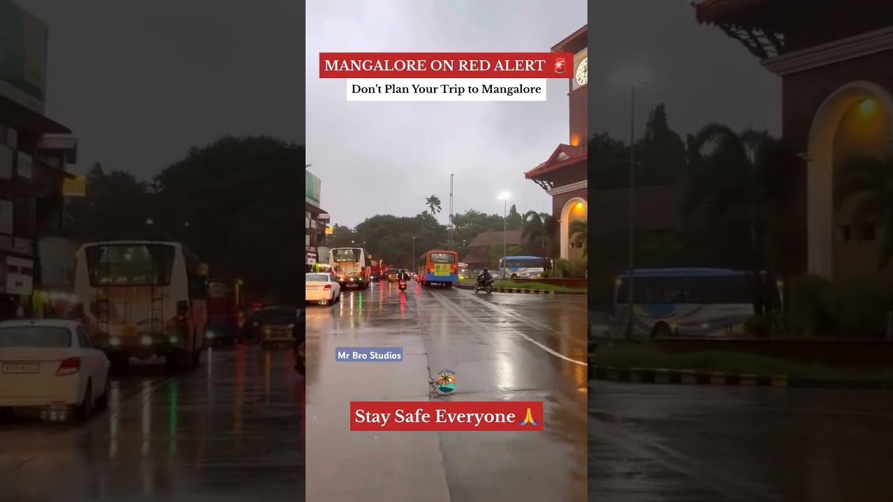 Mangalore Rain Red alert #shortsfeed #mangalore #youtubeshorts #trendingvideo