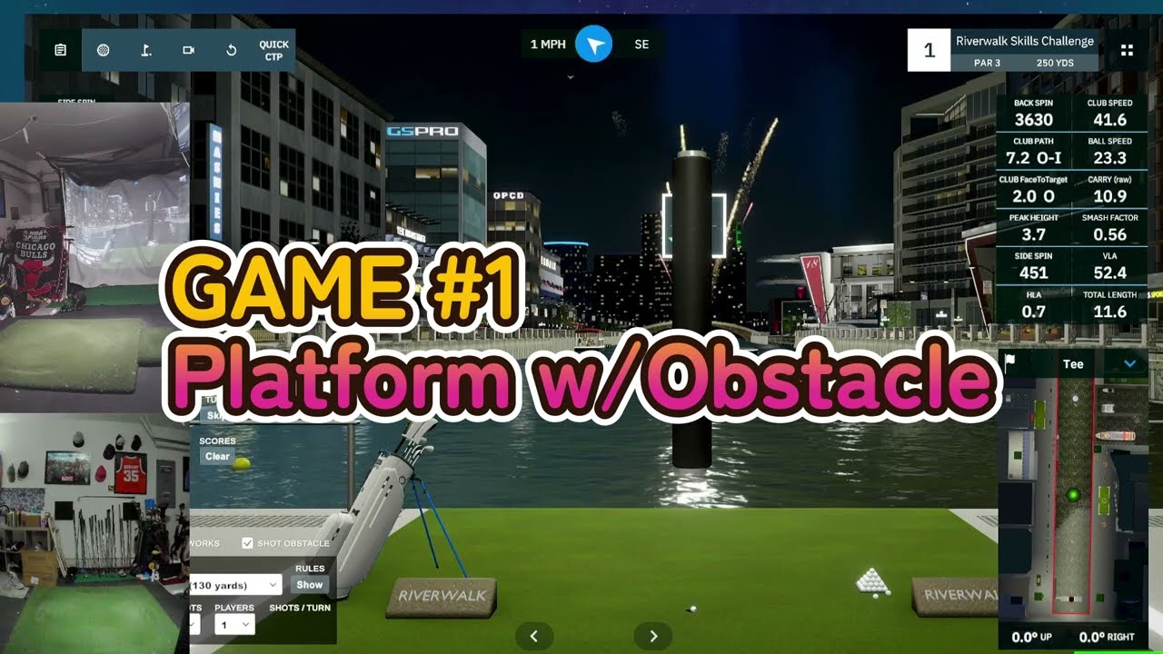 Exploring the Riverwalk Skills CHallenge Golf Games for GSPRO | Garmin R10