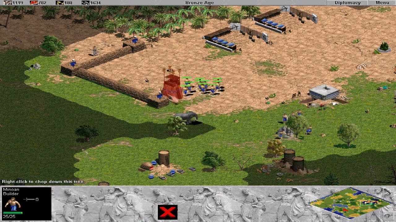 MINOANS VS 7 HARD - COMPOSITE BOWMAN - AGE OF EMPIRES - MAZE OF TOWERS