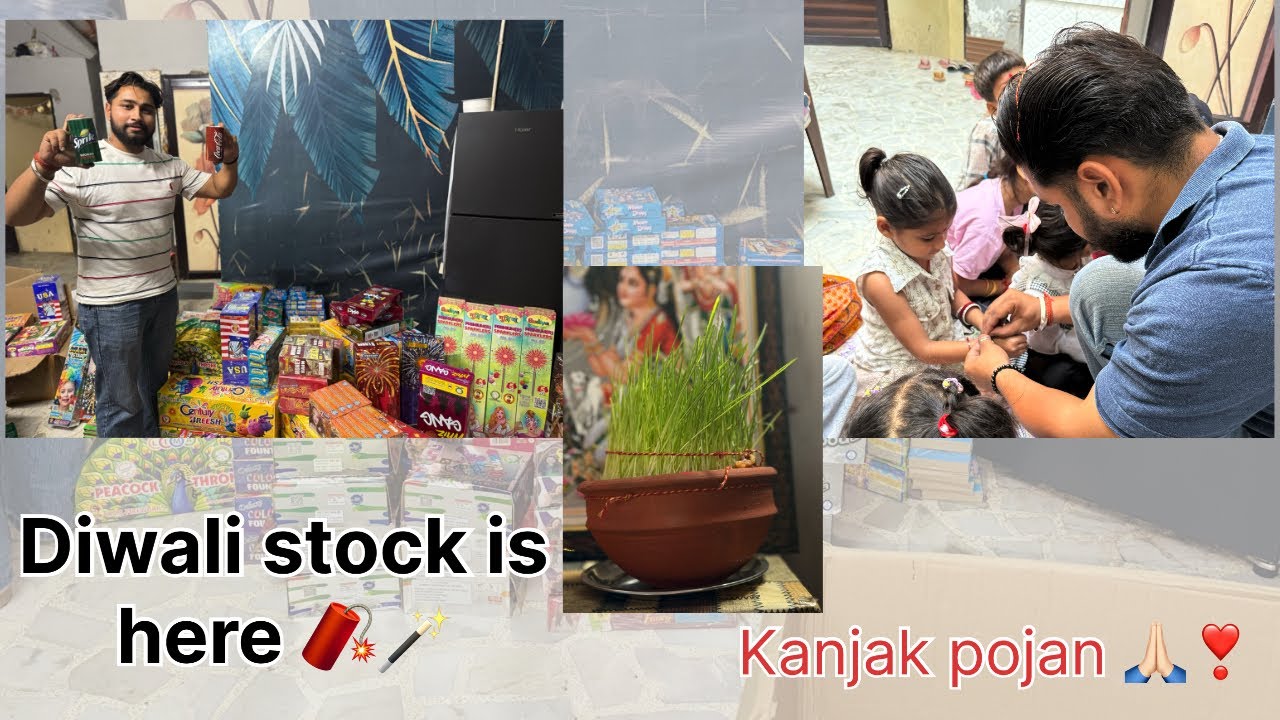 Diwali da stock aa gaya 🧨🪄👍🏻// Kanjaka hoea khush ☺️😍 