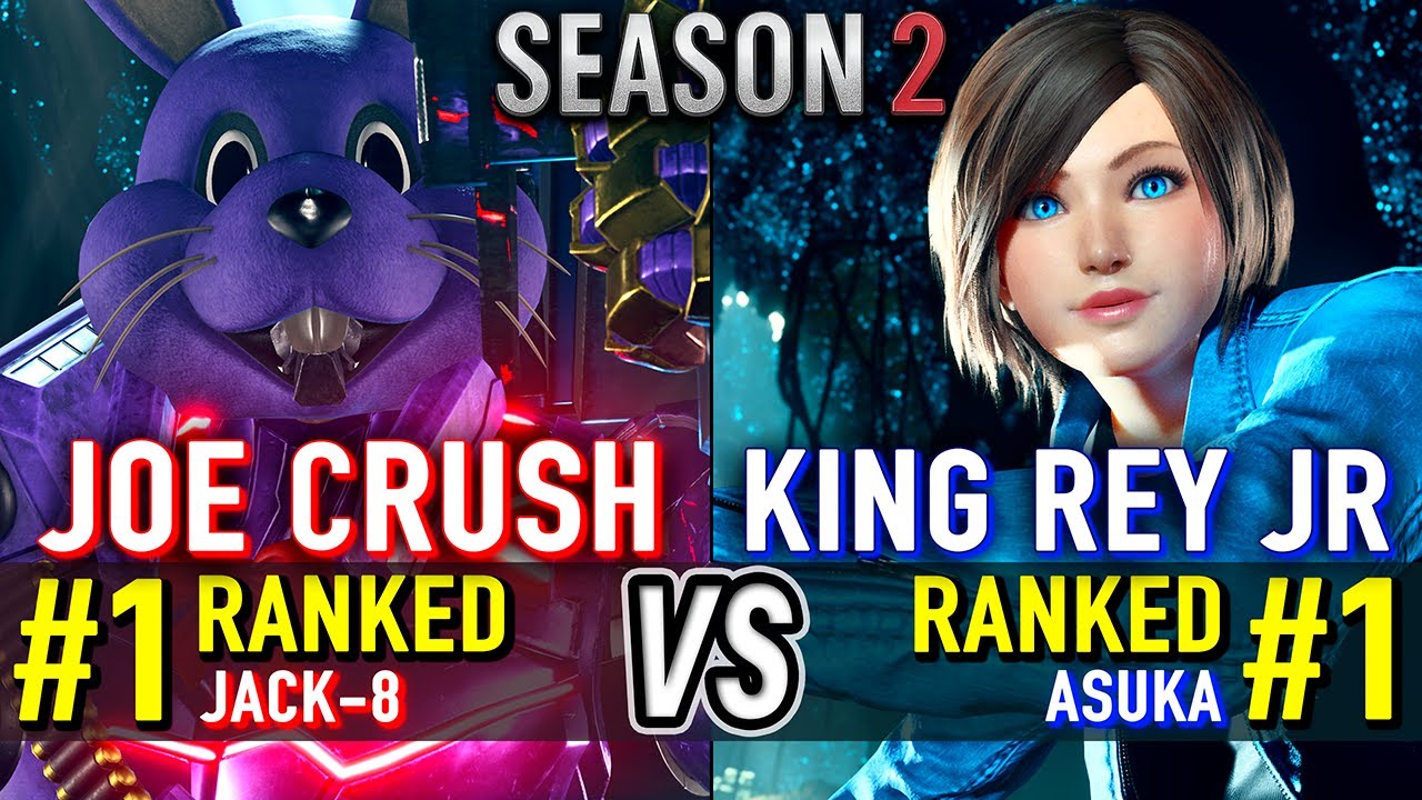 T8 🔥 JOE CRUSH (#1 Ranked Jack-8) vs KING REY JR (#1 Ranked Asuka) 🔥 Tekken 8 High Level Gameplay