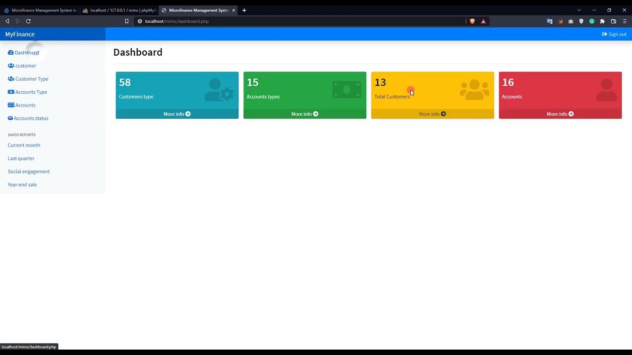 Microfinance Management System in PHP DEMO