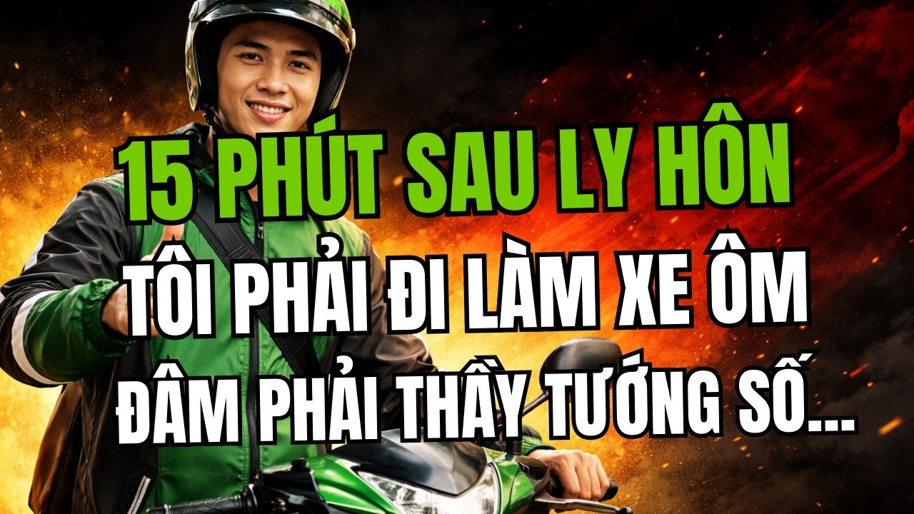 15 PHÚT SAU LY HÔN TÔI PHẢI CHẠY XE ÔM, VÔ TÌNH ĐÂM PHẢI THẦY TƯỚNG SỐ