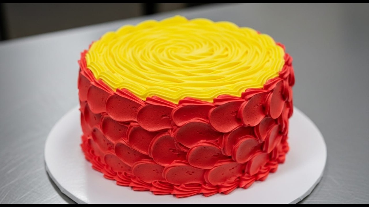 Simple Cream Se Itna Sundar Cake Ban Gaya 😍🎂