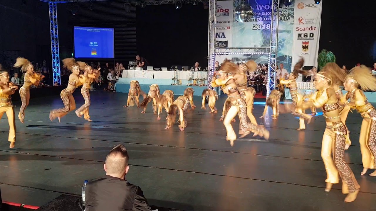 Weltmeister Disco Dance Formation Junioren Örebro 2018 M.O.G Empire