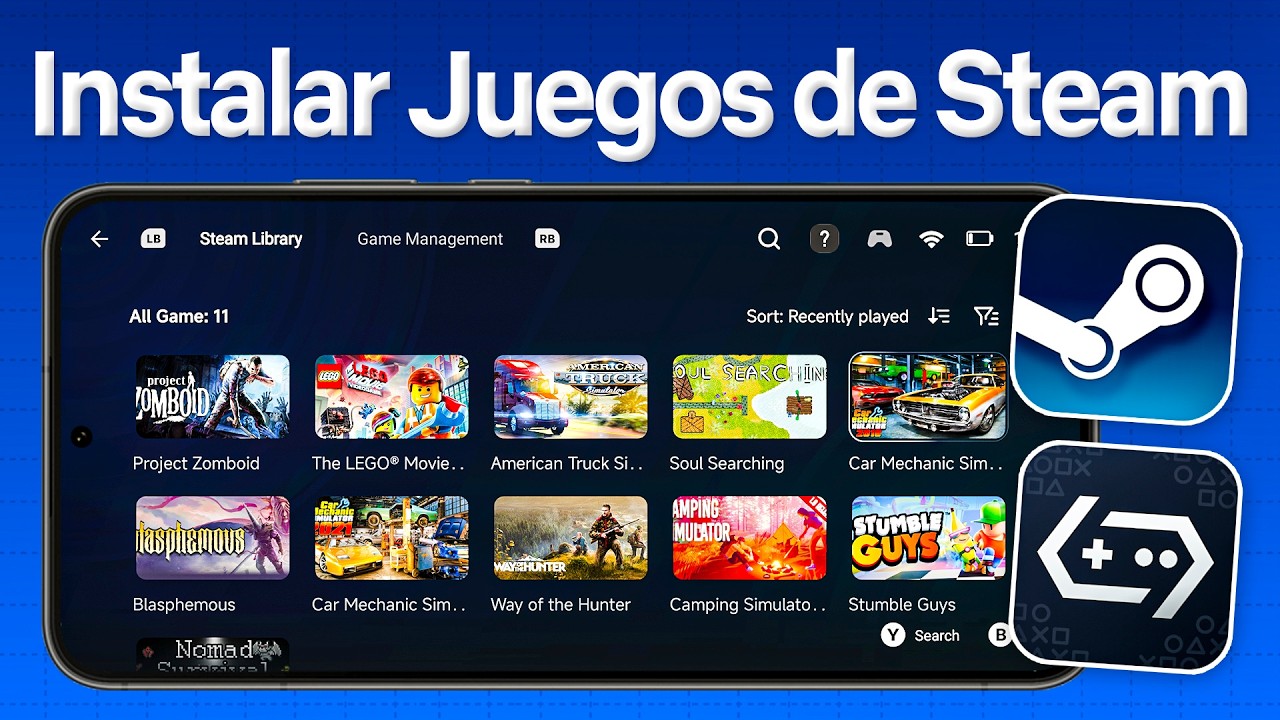 Cómo Instalar JUEGOS de STEAM en Android ✅ Guia Completa