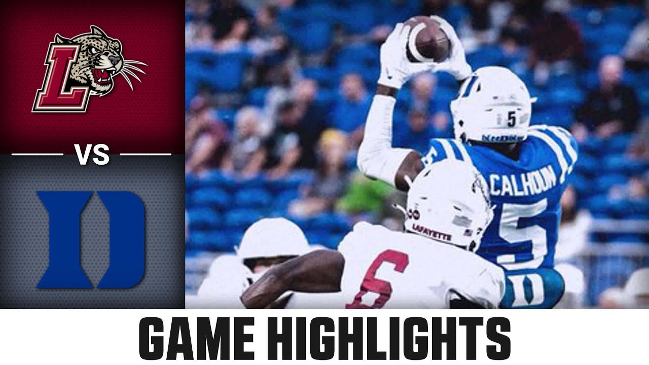 Lafayette vs. Duke Game Highlights | 2023 ACC Football