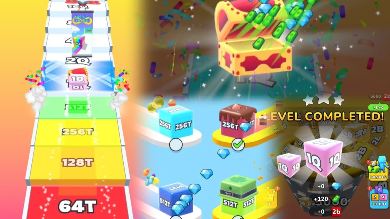 Jelly Run 2048 VIP - New Updates : added lots of new Jelly and levels!, New locations in Mining mode