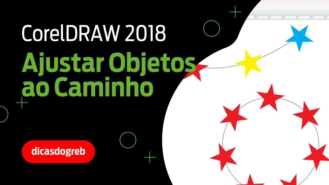 CorelDRAW 2018 - Ajustar Objetos ao Caminho