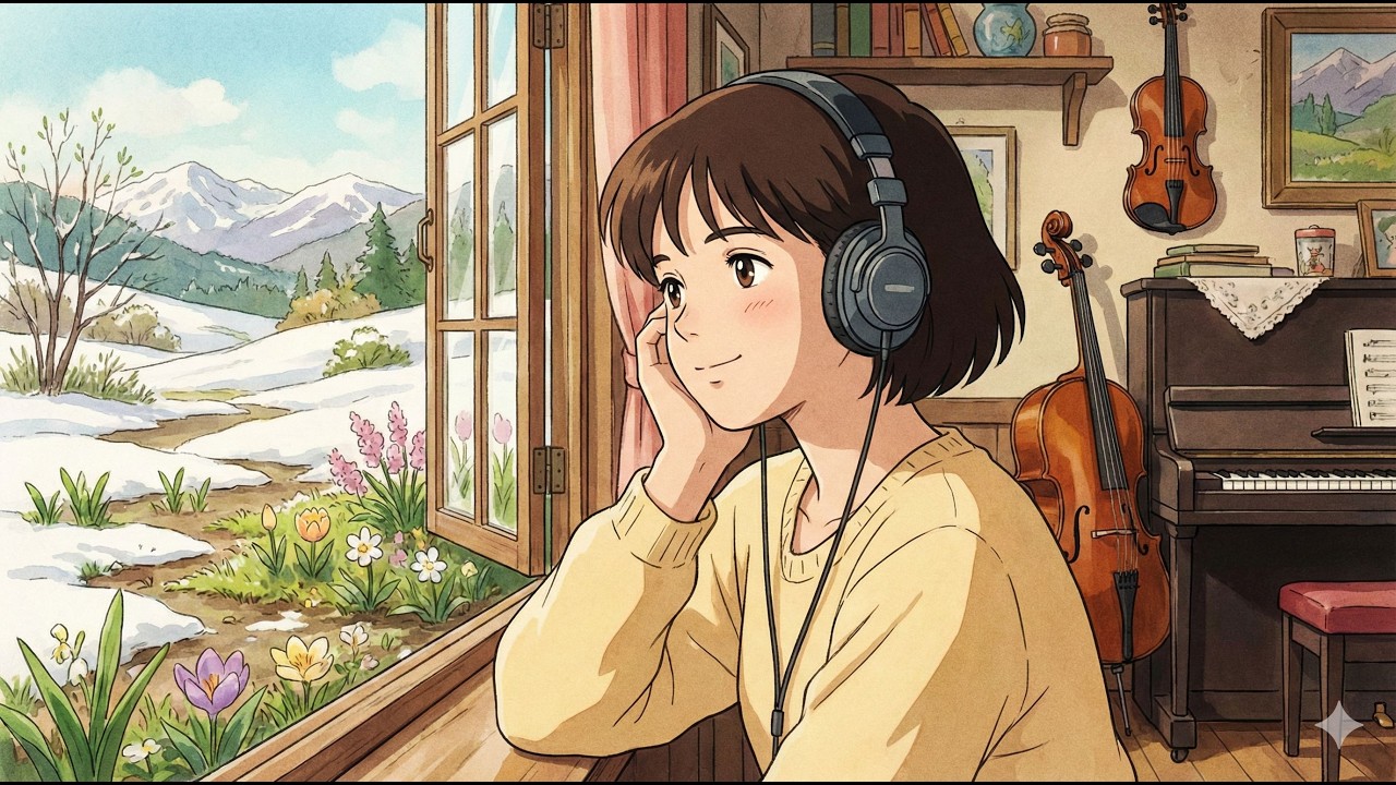 Whispers Between Winter & Spring | 마음을 녹이는 피아노·현악 힐링 연주곡