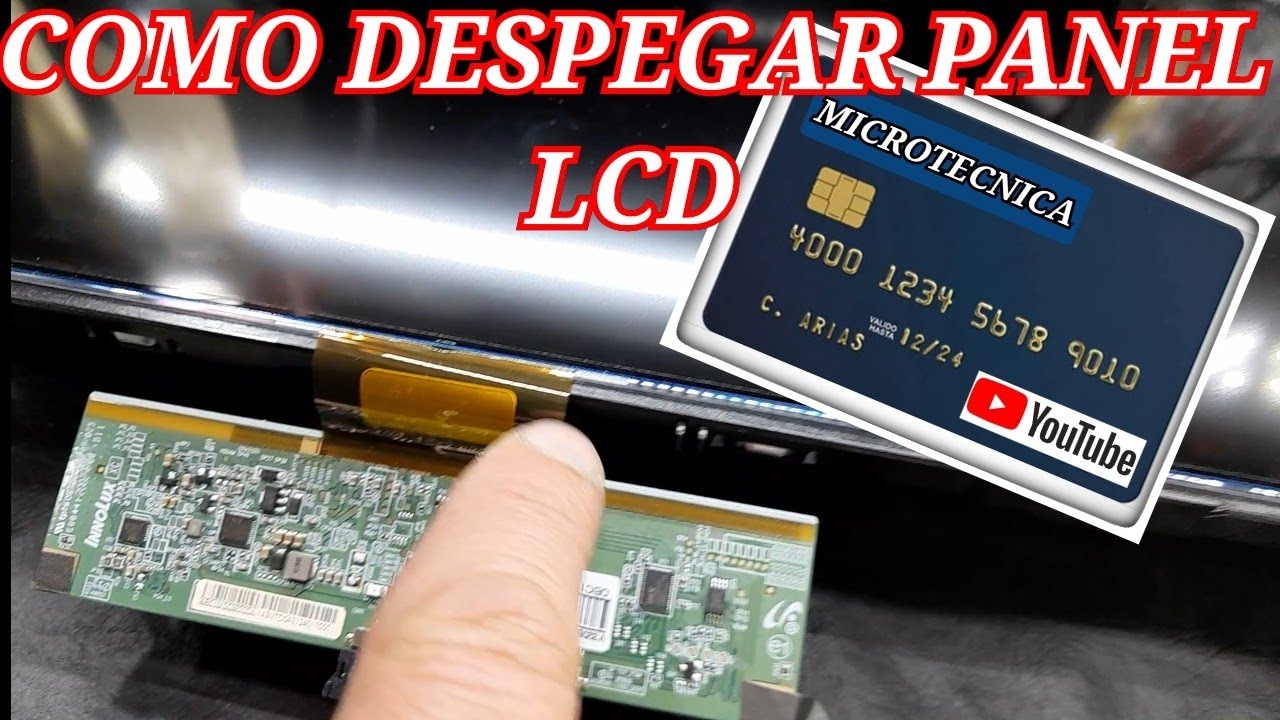como quitar panel de lcd pegado y cambiar tiras led, línea HITACHI, NOBLEX, SKYWORTH y muchas marcas