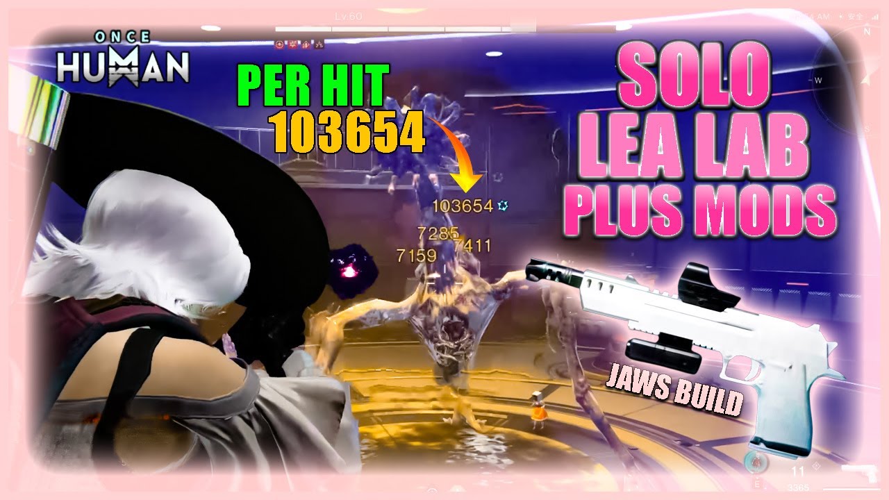 ONCE HUMAN SOLO LEA RESREACH LAB WEAPON ( D.E 50-JAWS B.P. ) S-TIER WEAPON PISTOLE 100K DPS