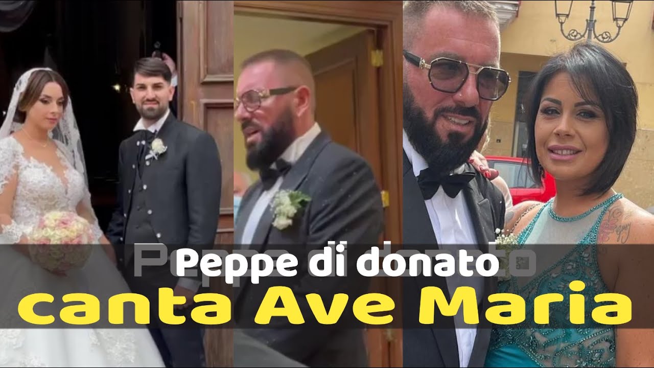 PEPPE DI DONATO IL MARITO DI GIUSY ATTANASIO CANTA L'AVE MARIA
