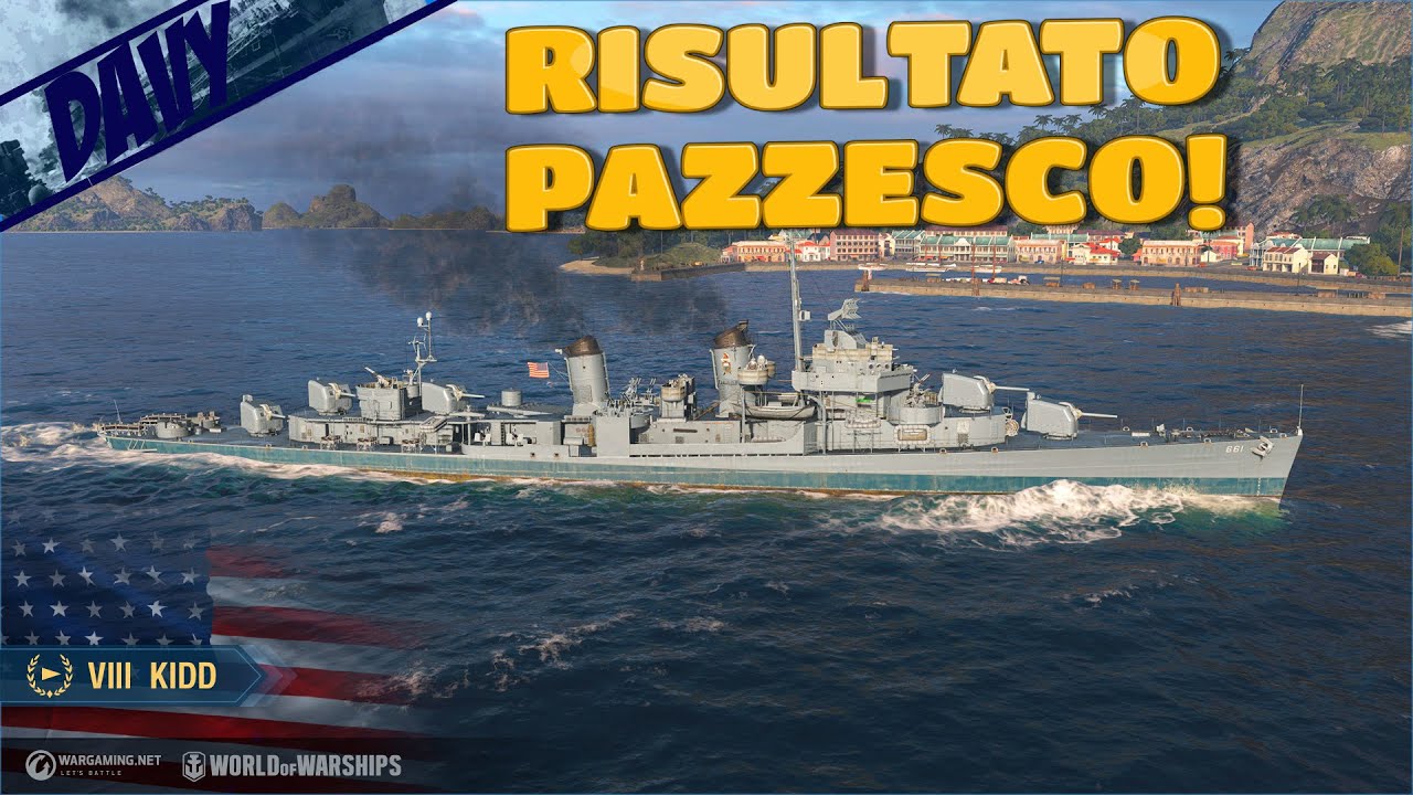 KIDD,LA SUA ANTIAEREA METTE IN DIFFICOLTÁ  LA PORTAEREI NEMICA!⚓WORLD OF WARSHIPS ITA⚓