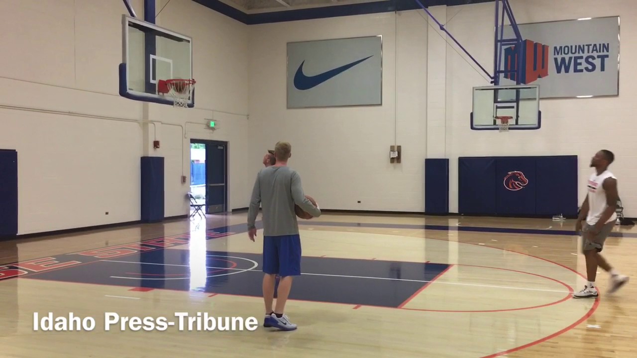 NBA All-Star Damian Lillard works out at Boise State with assistant coach Phil Beckner