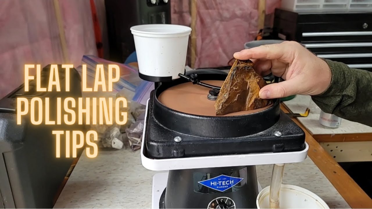 Polishing TIGER EYE on a Hi-Tech Diamond Flat Lap | A Mini Tutorial
